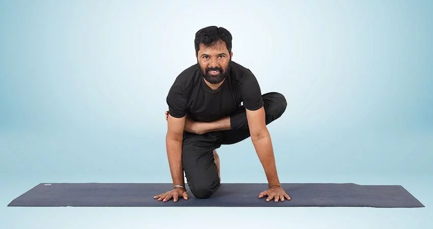 Flying Pigeon Pose (Eka Pada Galavasana) demonstration